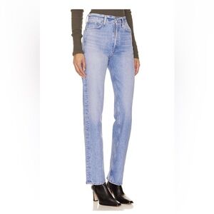 Agolde 90s Pinch Waist Straight Jeans in Infinite | Light Blue Denim Jeans